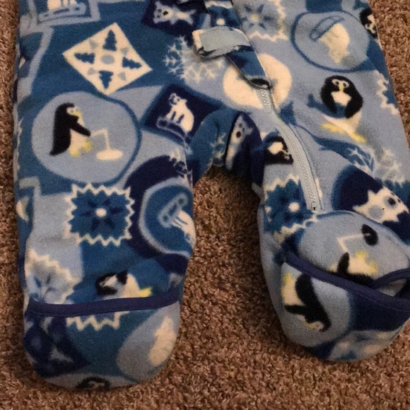 Columbia Blue Snowsuit very warm zipper Velcro - Picture 6 of 7